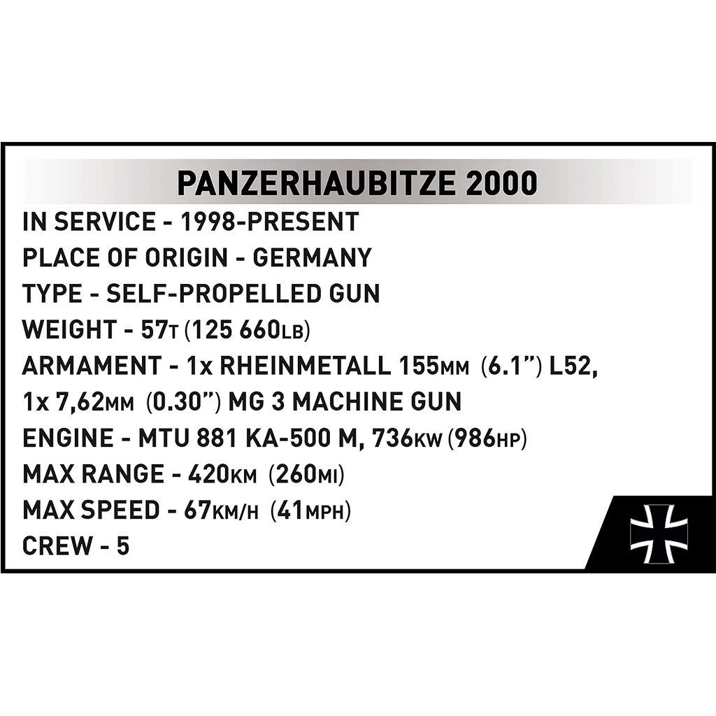 imagen de COBI: Fuerzas Armadas Panzerhaubitze 2000 juego de construcción (2628) 7