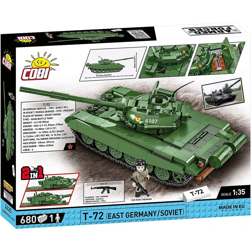 imagen de COBI: Fuerzas Armadas T-72 (Alemania del Este/Soviético) tanque de construcción (2625) 10