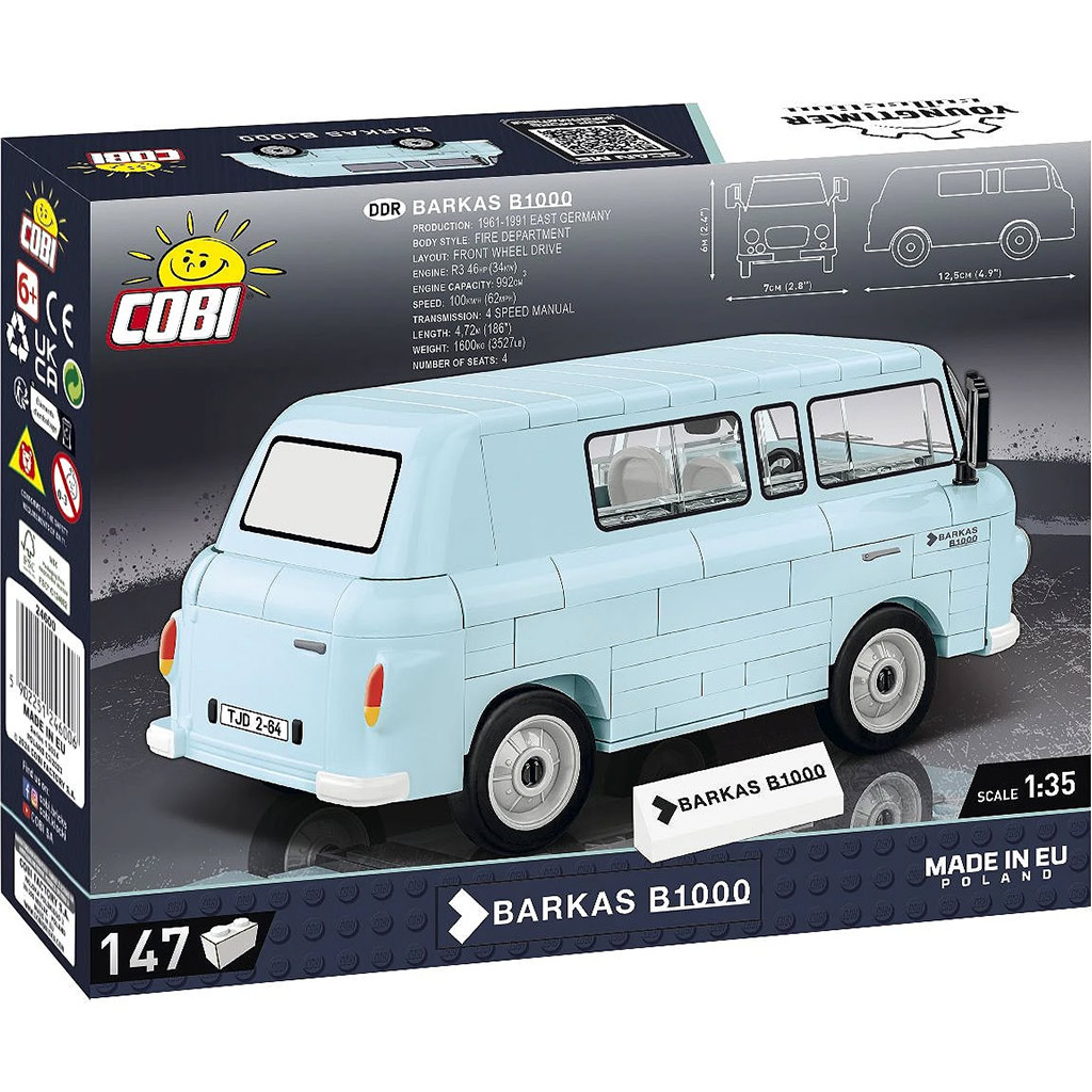 imagen de COBI: Microbús Barkas B1000 juego de construcción (24600) 3