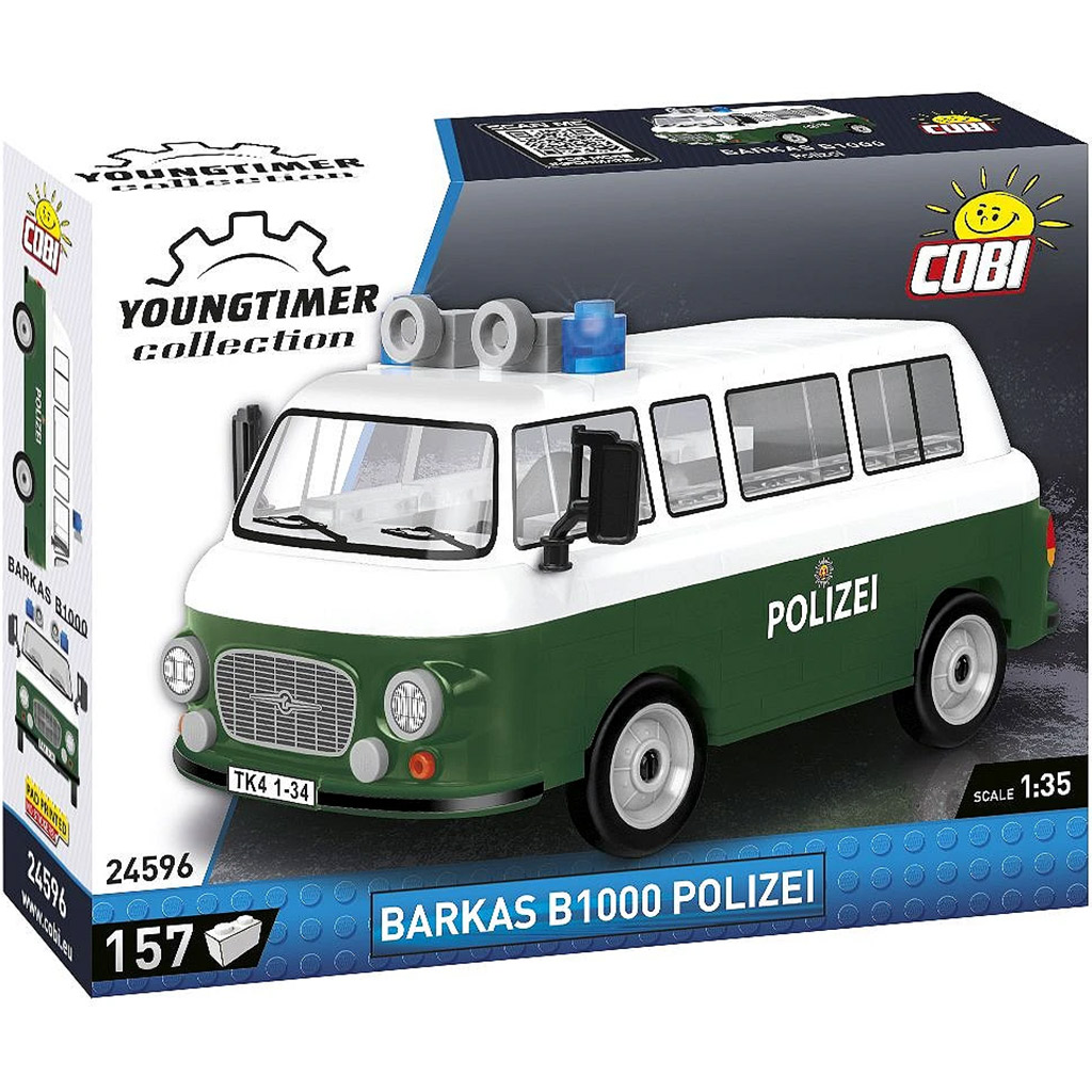 imagen de COBI: Microbús policial Barkas B1000 juego de construcción (24596) 1