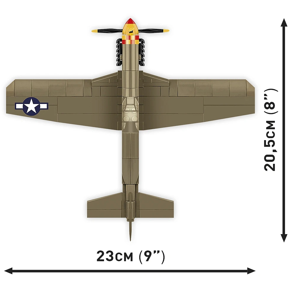 imagen de COBI: Mustang P-51B avión de construcción 5