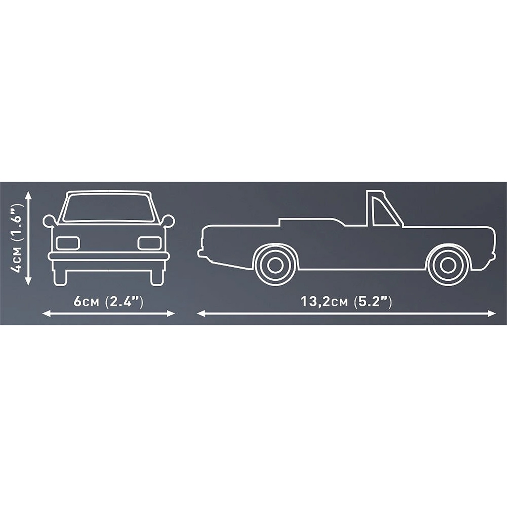 imagen de COBI: Opel Rekord C 1700 L convertible juego de construcción (24599) 4
