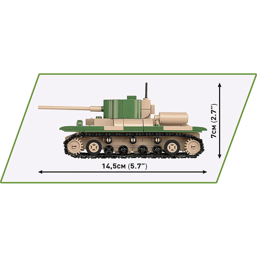 imagen de COBI: Panzer I, Renault R35 y Valentine IX – 3 en 1 juego de construcción (2740) 5