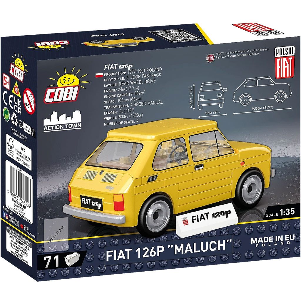 imagen de COBI: Polski Fiat 126p Maluch juego de construcción (24530) 4