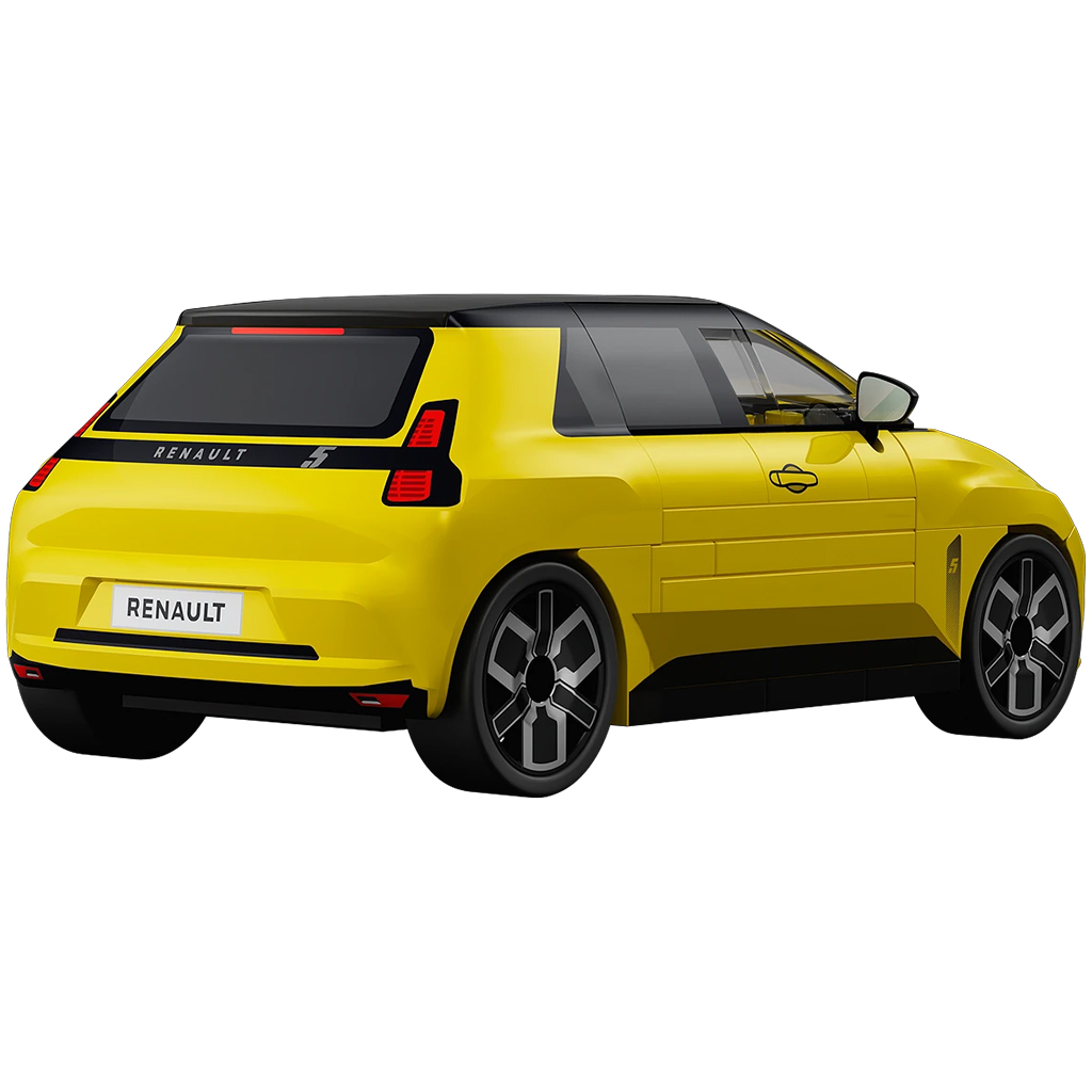 imagen de COBI: Renault 5 E-Tech coche amarillo juego de construcción (24673) 3