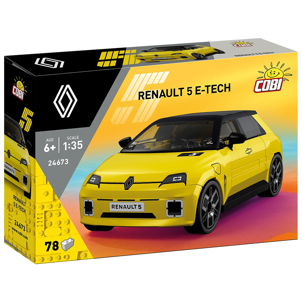 imagen de COBI: Renault 5 E-Tech coche amarillo juego de construcción (24673) 1