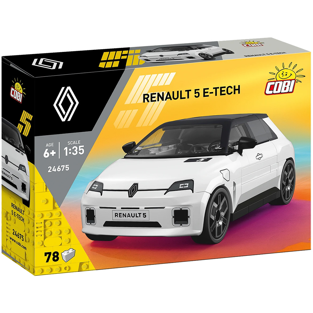 imagen de COBI: Renault 5 E-Tech coche blanco juego de construcción (24675) 1