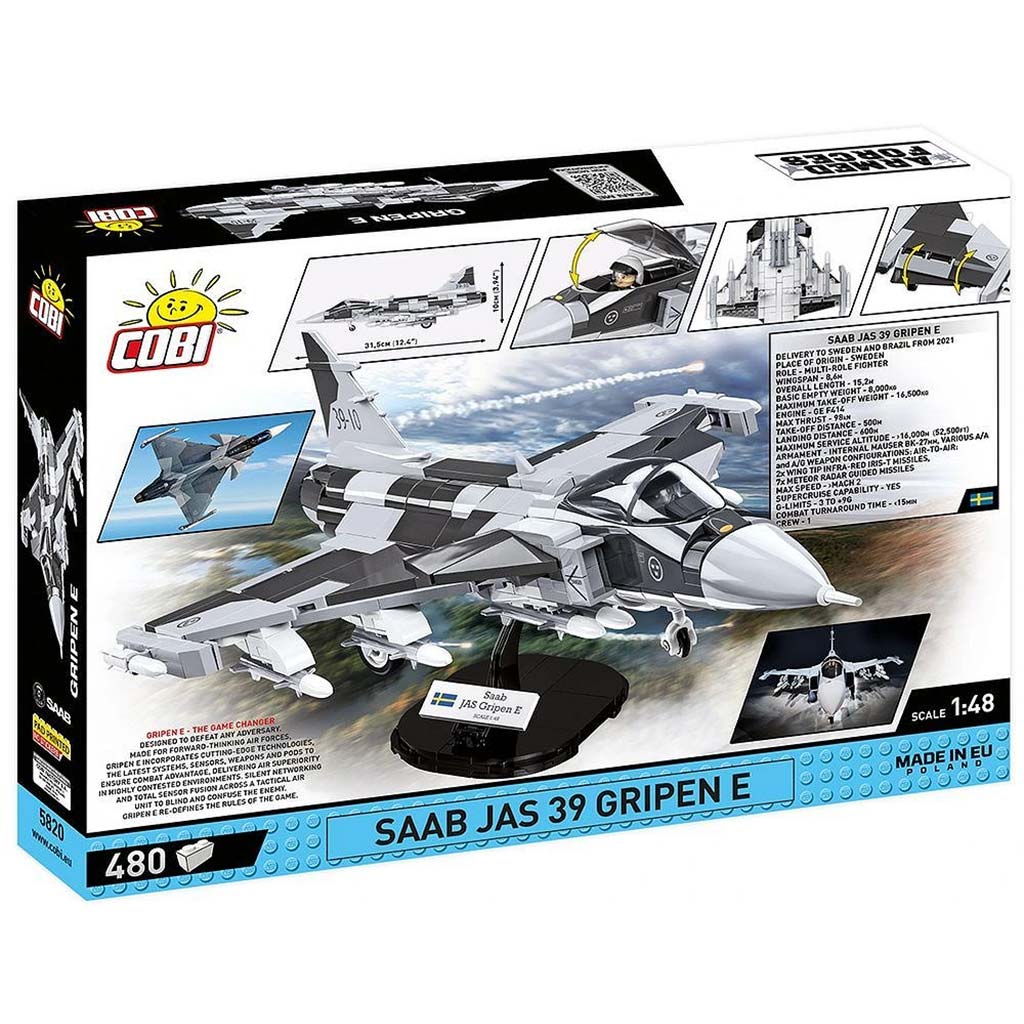 imagen de COBI: SAAB JAS 39 Gripen E avión de construcción (5820) 9