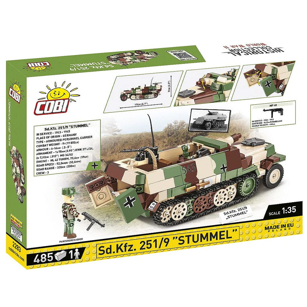 imagen de COBI: Sd.Kfz. 251/9 Stummel vehículo blindado de construcción (3096) 4