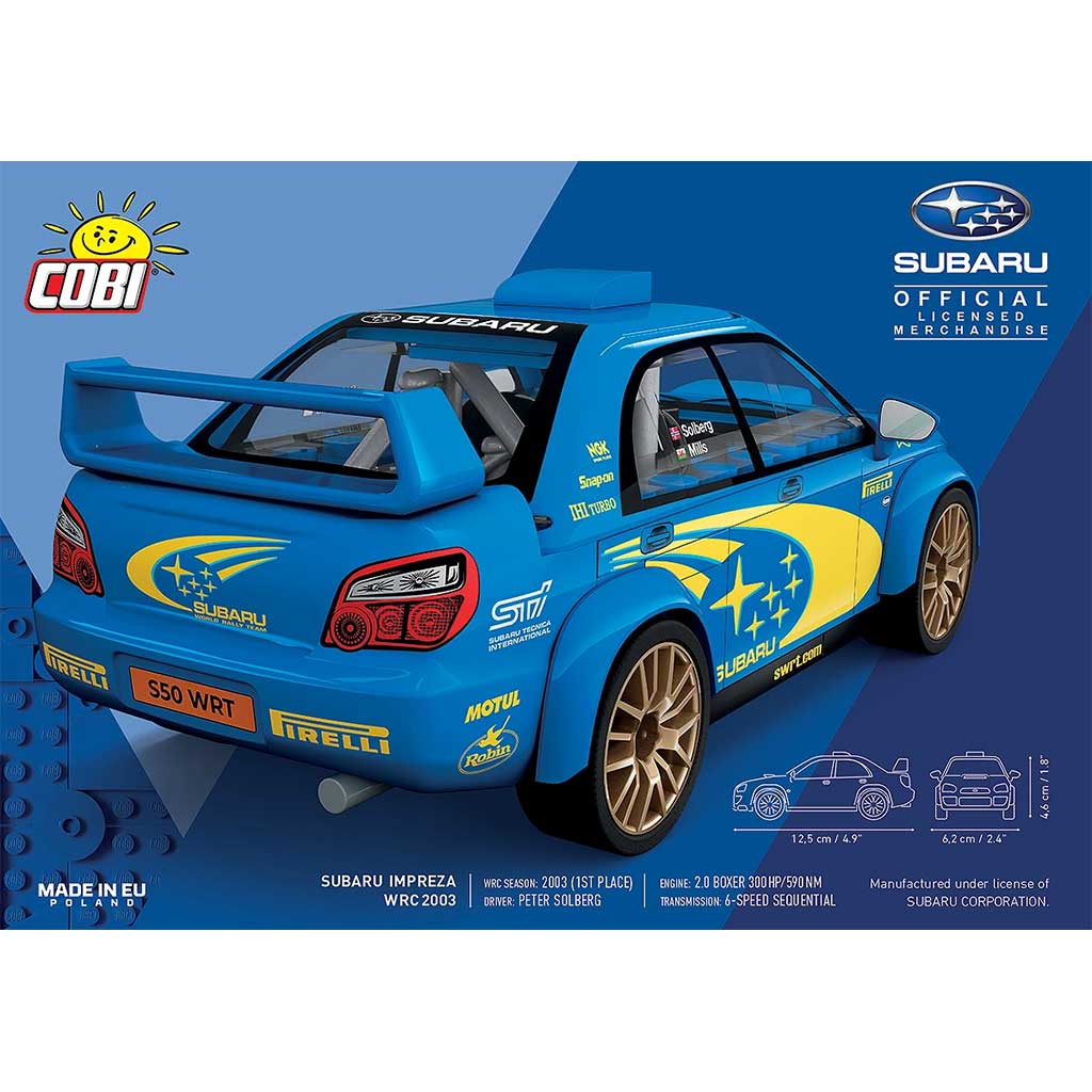 imagen de COBI: Subaru Impreza WRC 2003 coche de construcción (24650) 2