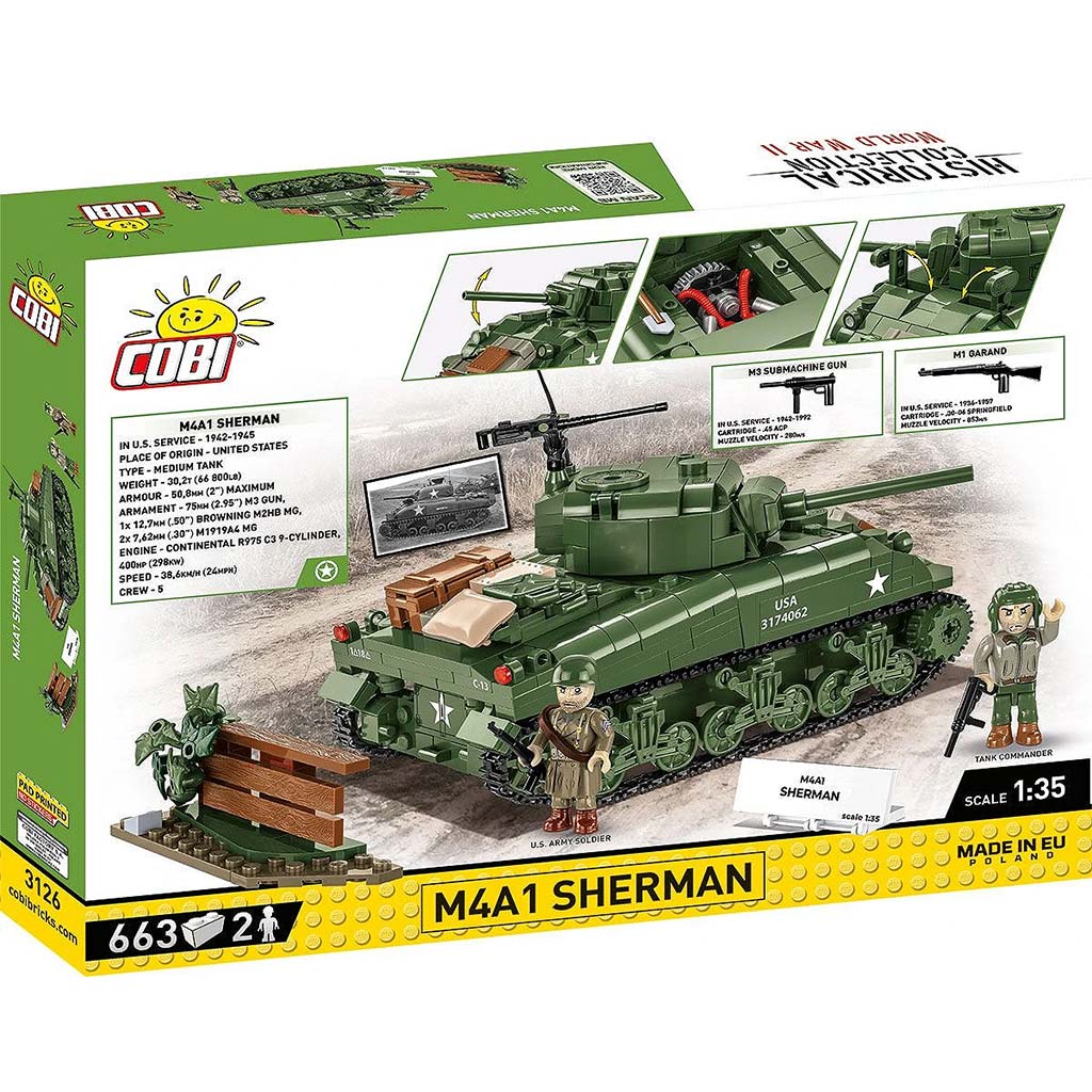 imagen de COBI: tanque M4A1 Sherman juego de construcción (3126) 7