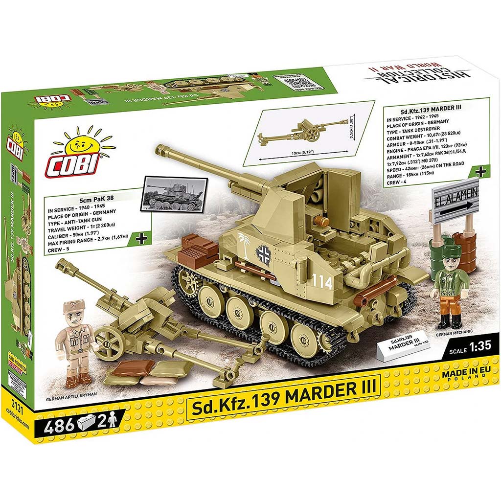 imagen de COBI: tanque Sd.Kfz. 139 Marder III (3131) 6