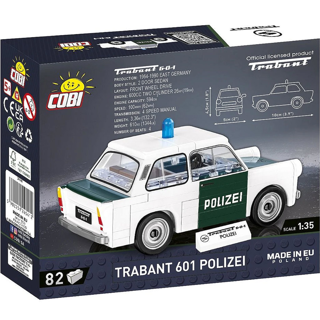 imagen de COBI: Trabant 601 Policía juego de construcción (24541) 4