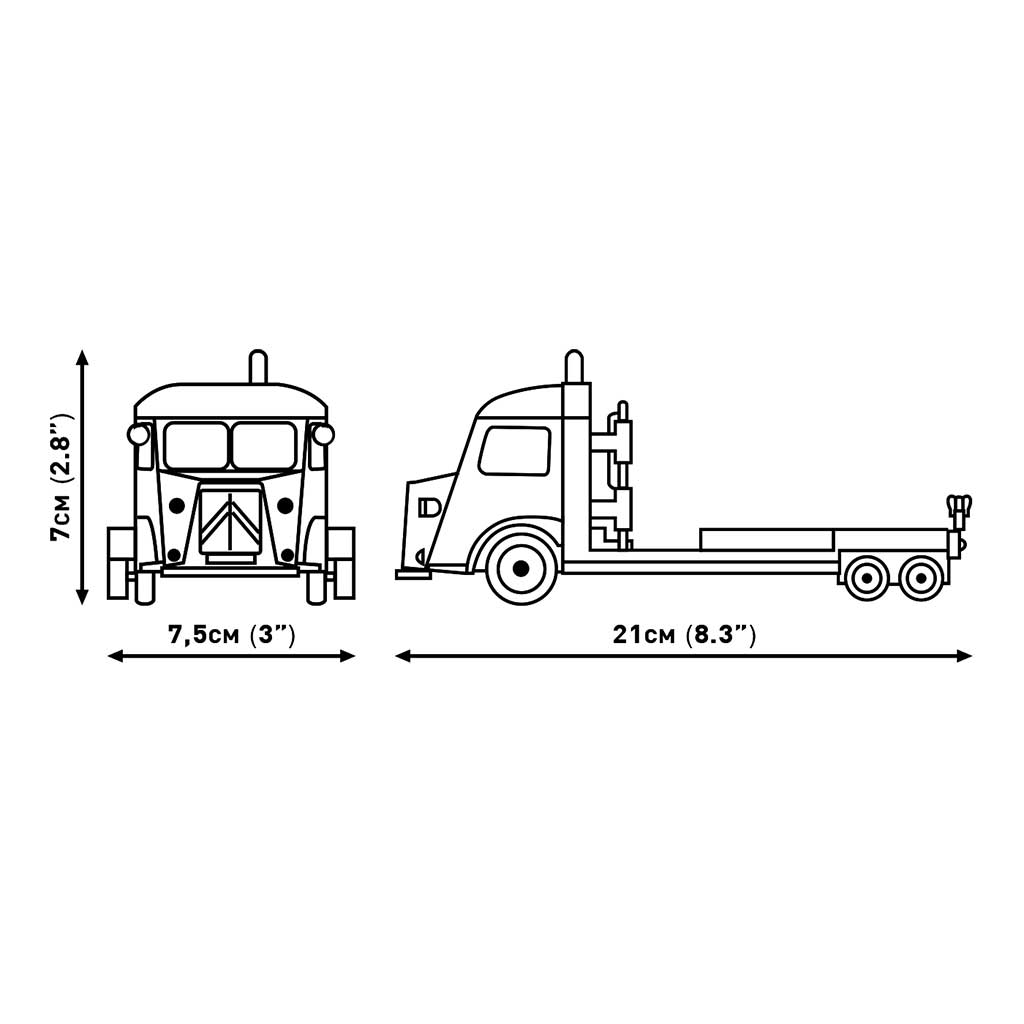 imagen de COBI: Transportador de coches Citroen Type H & juguete de construcción 2CV Type AZ (24627) 4