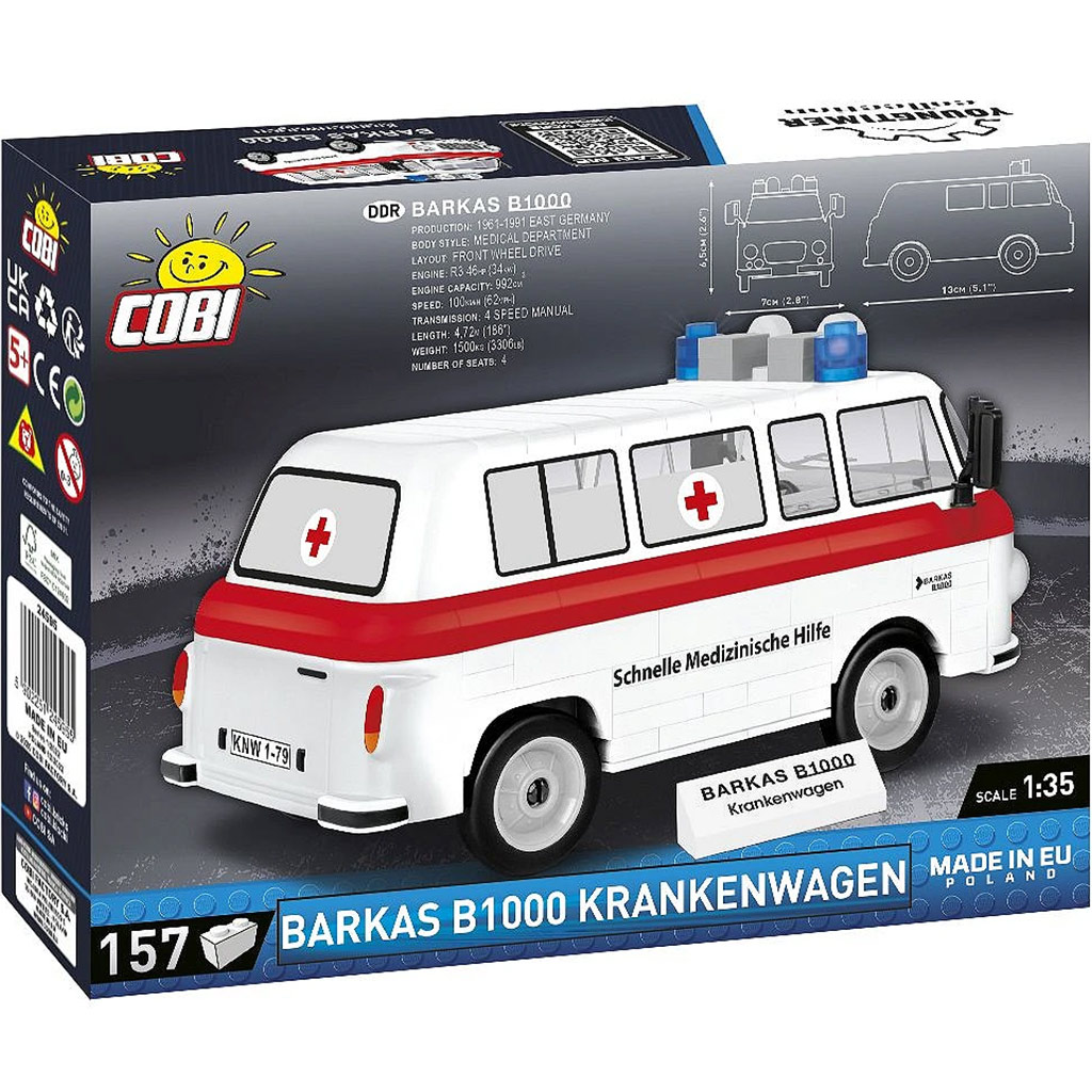 imagen de COBI: Vehículo de rescate Barkas B1000 (24595) 3