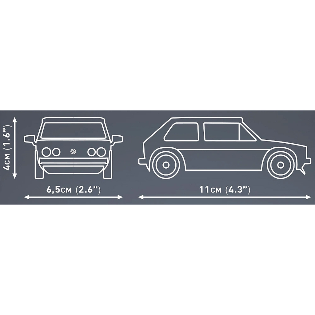 imagen de COBI: Volkswagen Golf GTI azul juego de construcción (24615) 4