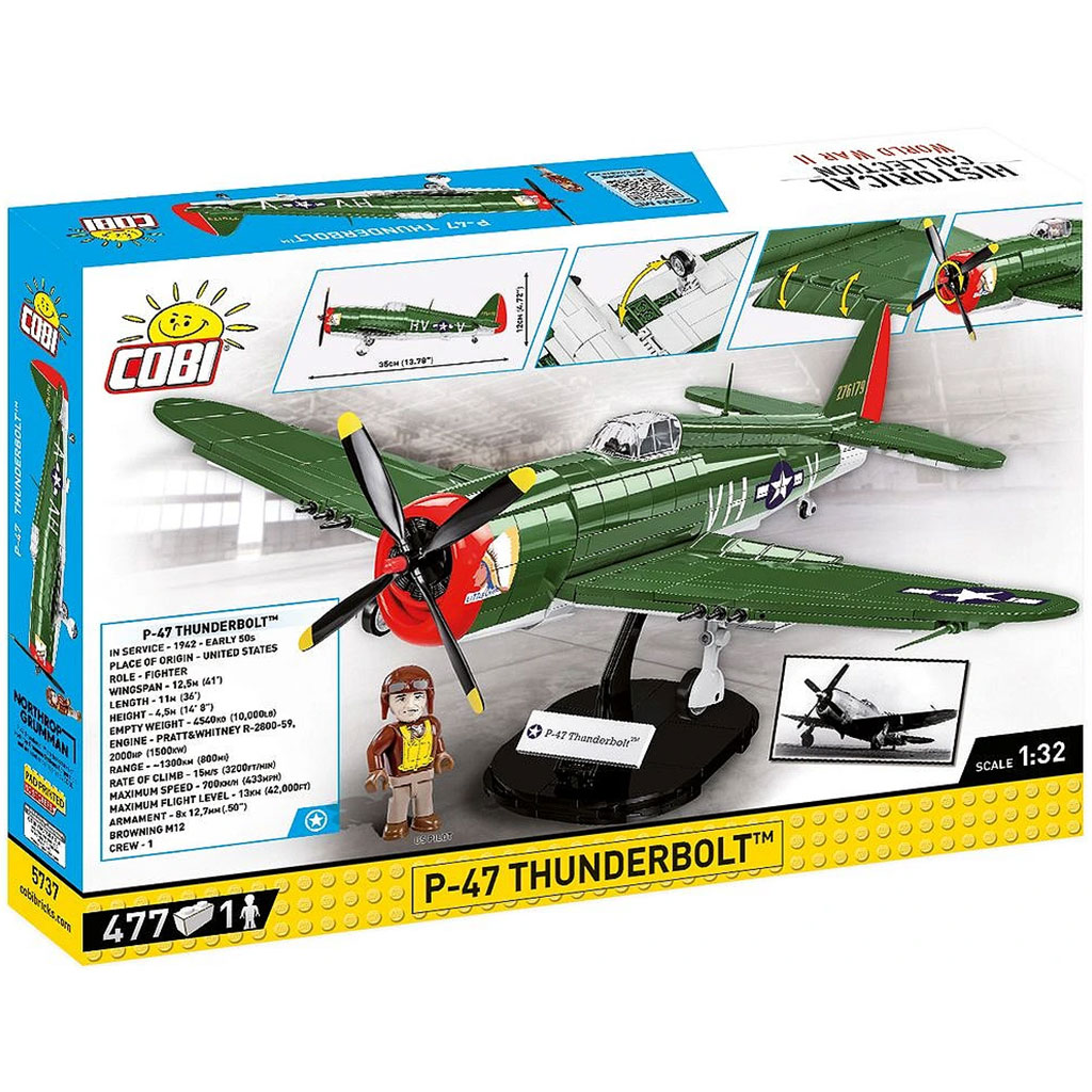 imagen de COBI: WW II P-47 Thunderbolt juego de construcción (5737) 6