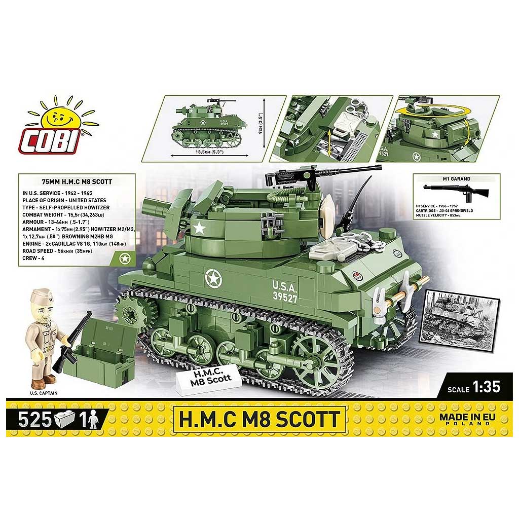 imagen de COBI: WWII H.M.C M8 Scott tanque de construcción (2279) 2