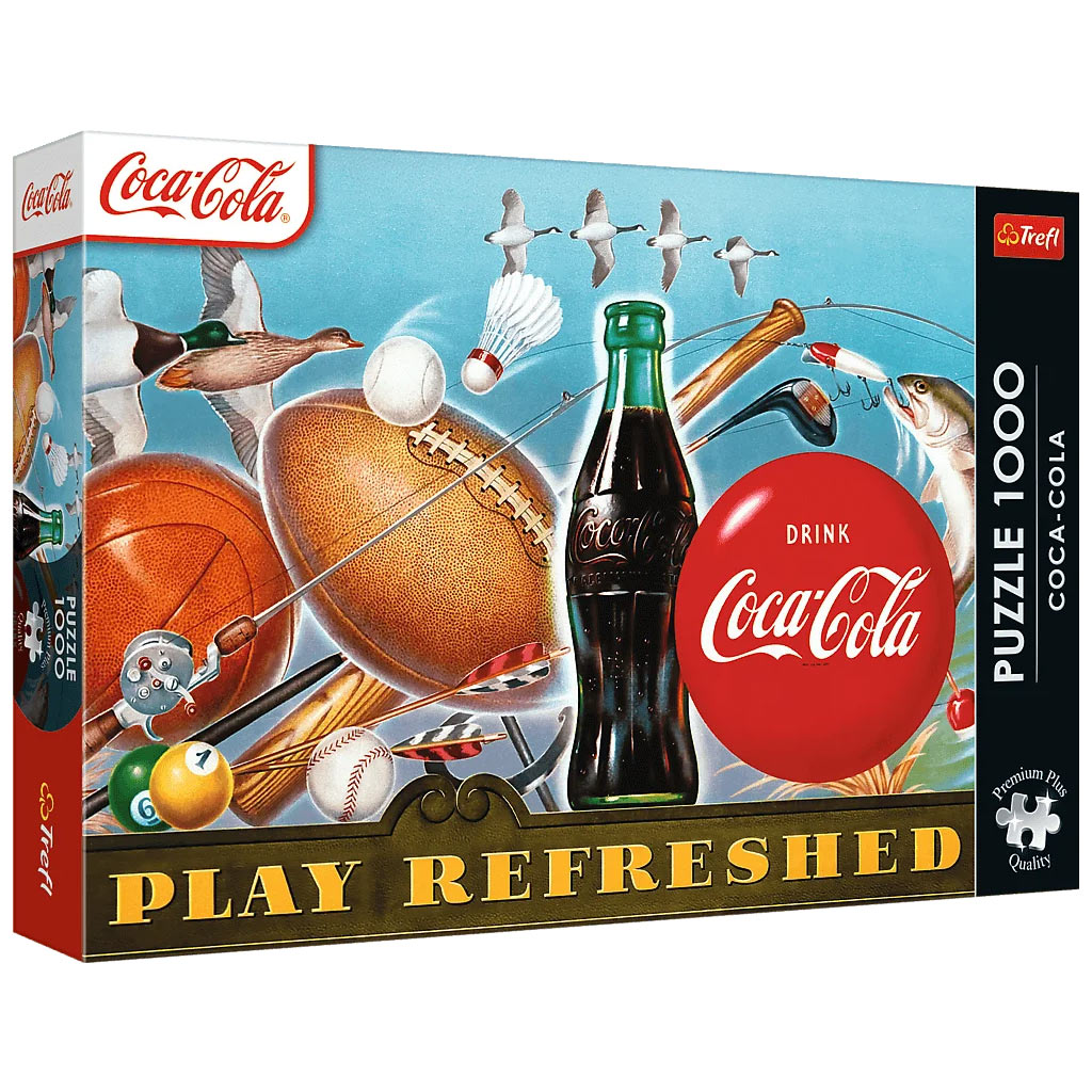 imagen de Coca-Cola el momento refrescante rompecabezas de 1000 piezas Premium plus quality - Trefl 1
