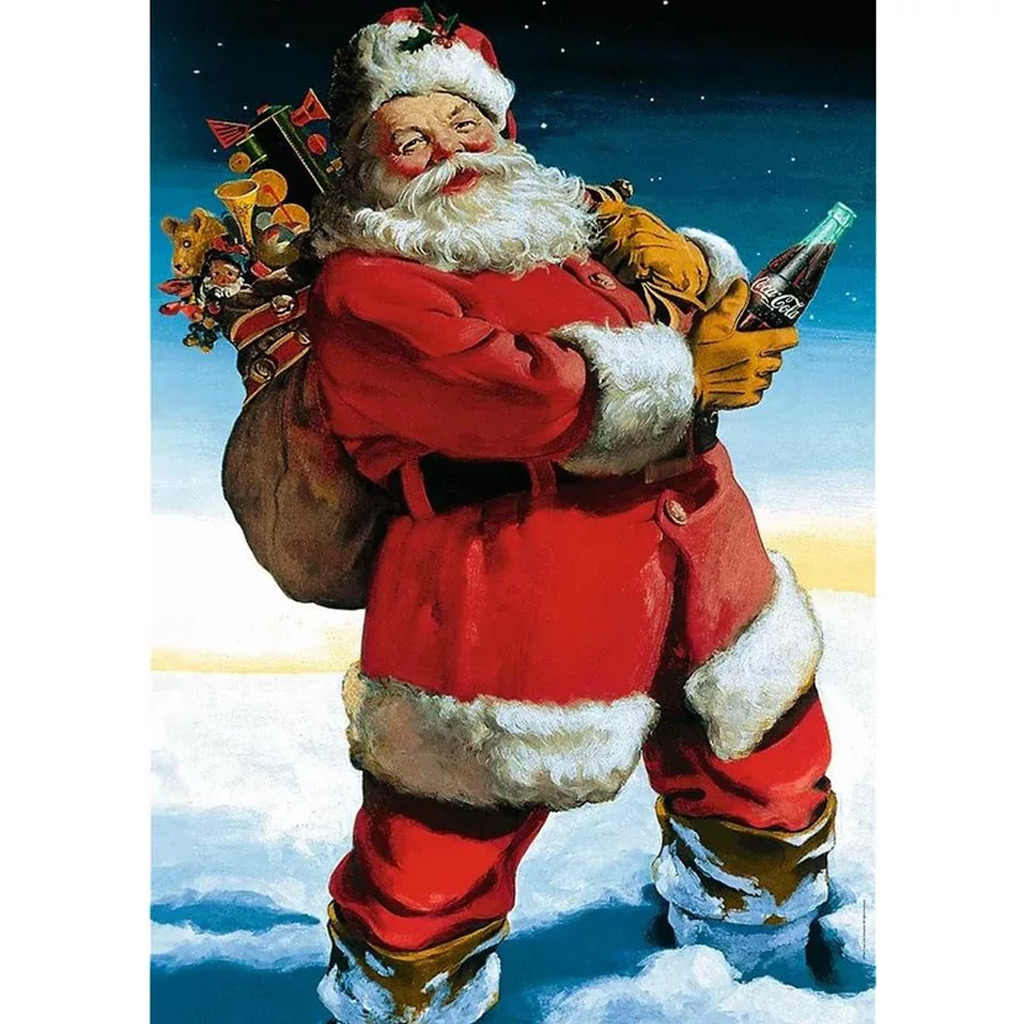 imagen de Coca-Cola - Puzzle de 1000 piezas con regalos de Papá Noel - Trefl 2