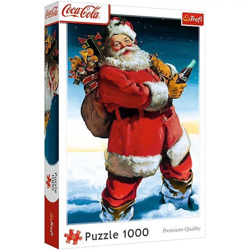 imagen de Coca-Cola - Puzzle de 1000 piezas con regalos de Papá Noel - Trefl 1