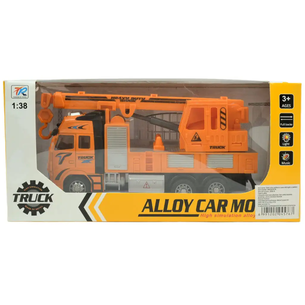 imagen de Coche de aleación: Camión grúa con rueda de lanzamiento 20cm 7