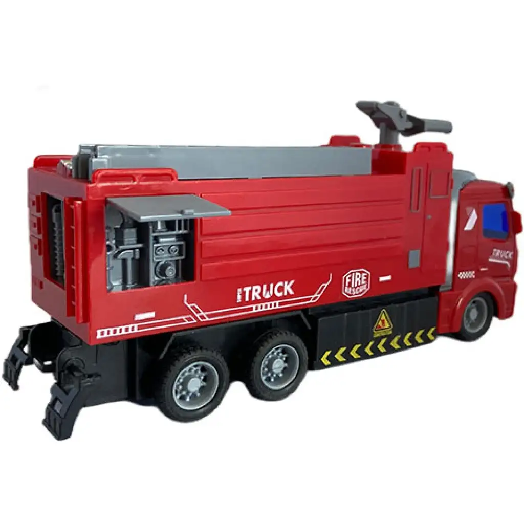 imagen de Coche de bomberos RC teledirigido con efectos de luz en escala 1/48 de 19 cm 2