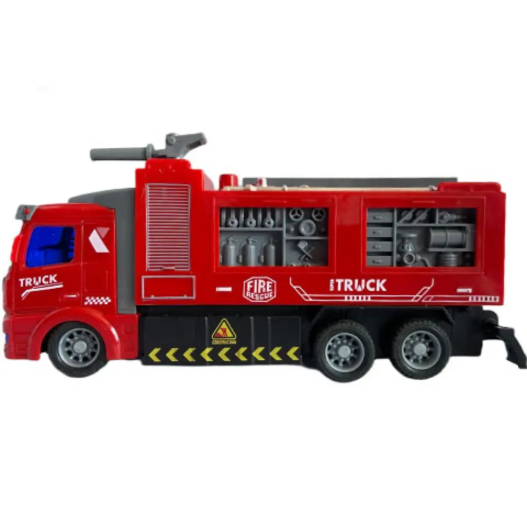 imagen de Coche de bomberos RC teledirigido con efectos de luz en escala 1/48 de 19 cm 3