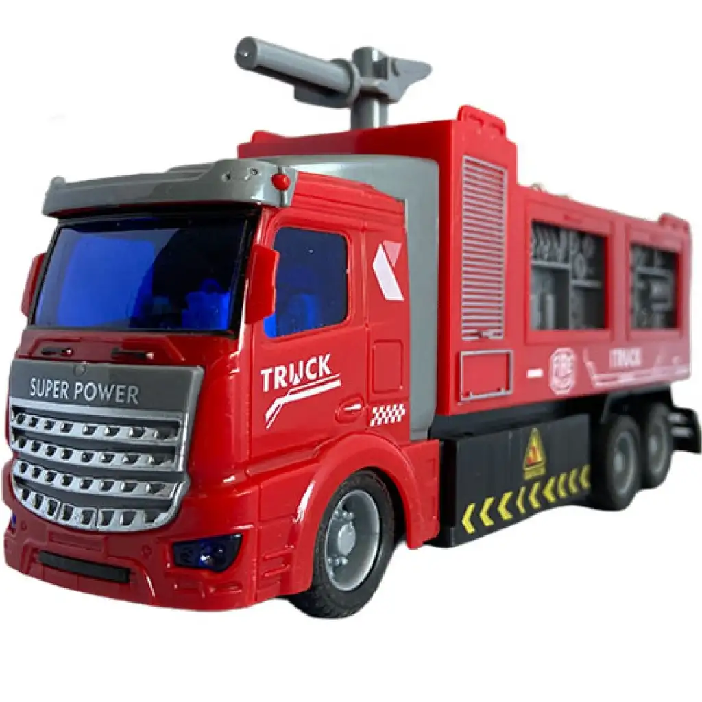 imagen de Coche de bomberos RC teledirigido con efectos de luz en escala 1/48 de 19 cm 4