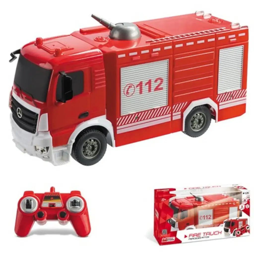 imagen de Coche de bomberos teledirigido Mercedes Antos 1/26 - Mondo Motors 1