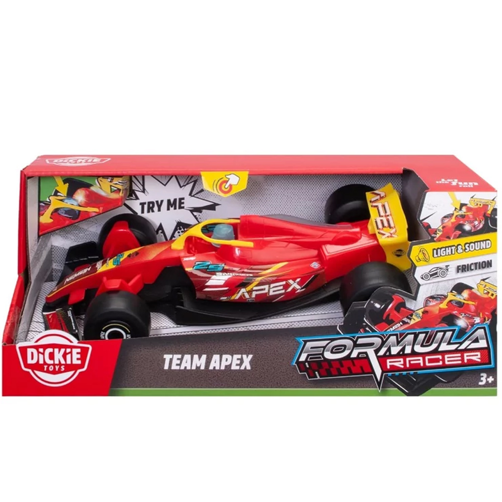 imagen de Coche de carreras Formula Racer Team APEX con luz y sonido - Dickie Toys 1