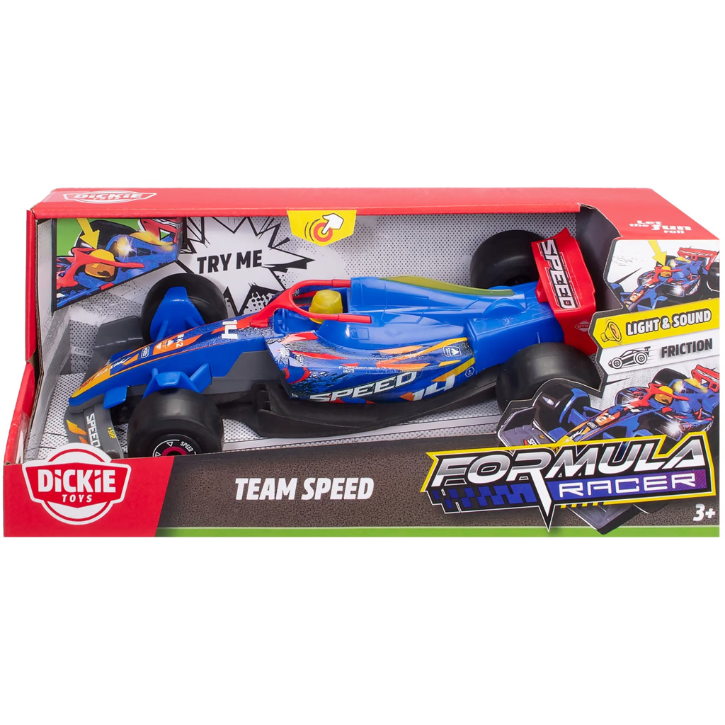 imagen de Coche de carreras Formula Racer Team SPEED con luz y sonido - Dickie Toys 1