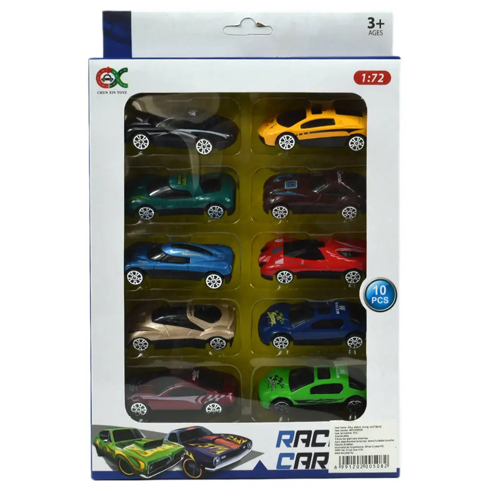 imagen de Coche de carreras: set de 10 coches de carrera de 6cm 1/72 5