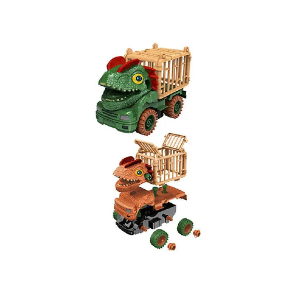 imagen de Coche de dinosaurio desmontable con jaula 2 tipos 2