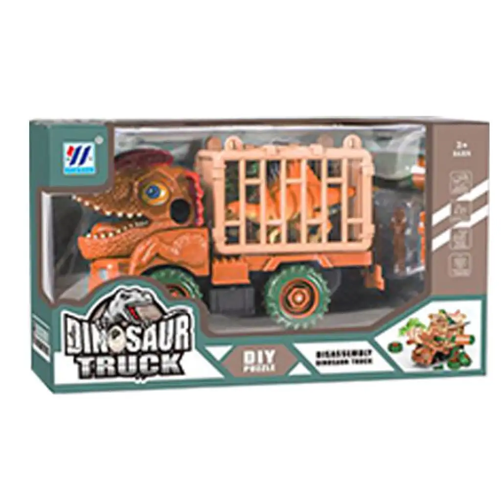 imagen de Coche de dinosaurio desmontable con jaula 2 tipos 1