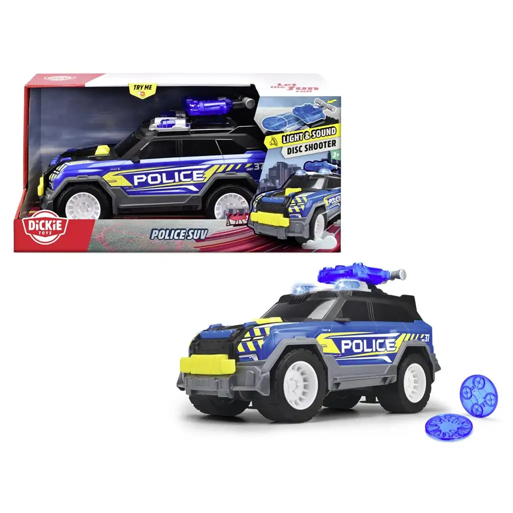 imagen de Coche de policía con luz y sonido 30cm - Dickie Toys 1
