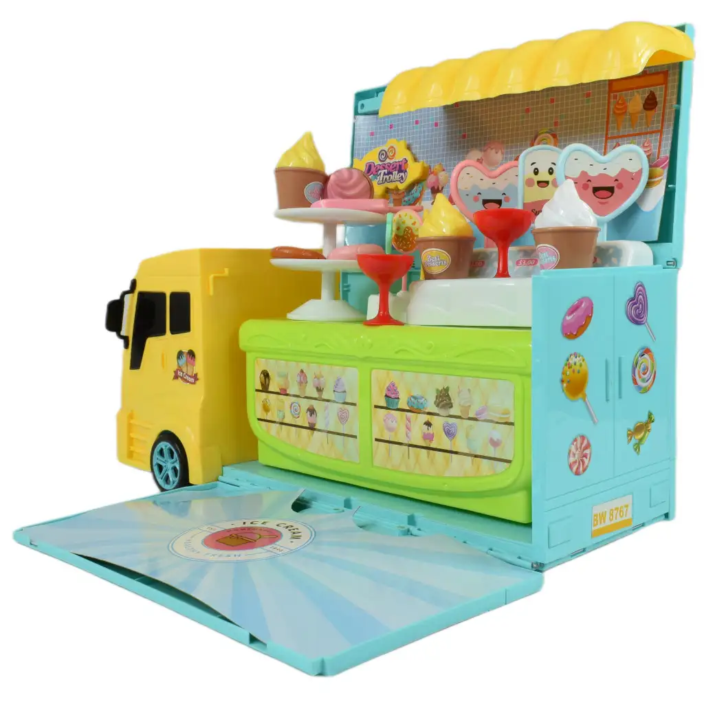 imagen de Coche de Turismo: Auto de postres con dulces y accesorios de 40cm 10