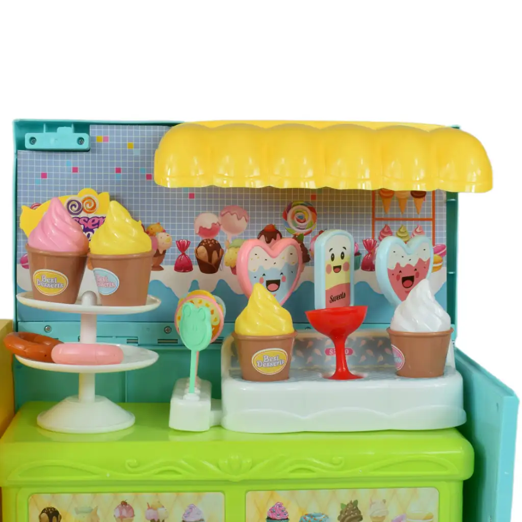 imagen de Coche de Turismo: Auto de postres con dulces y accesorios de 40cm 3