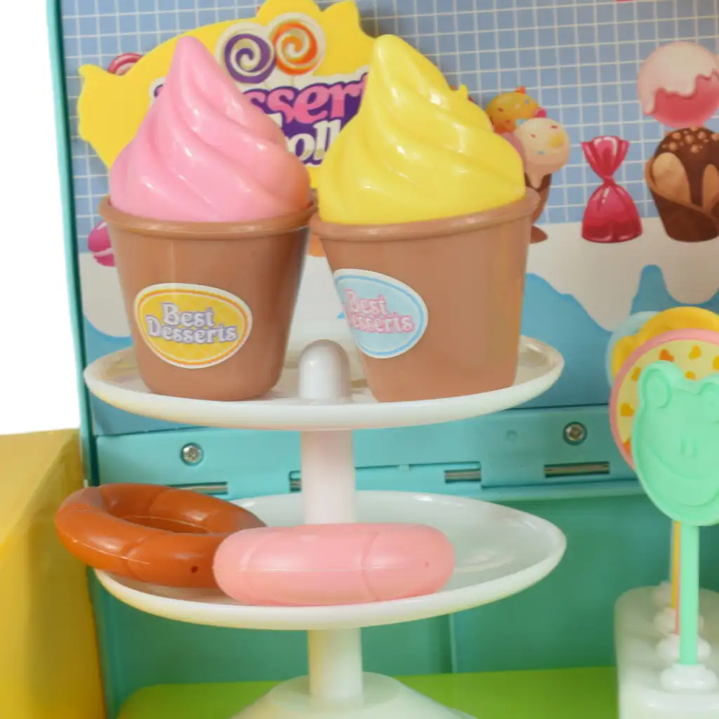 imagen de Coche de Turismo: Auto de postres con dulces y accesorios de 40cm 5