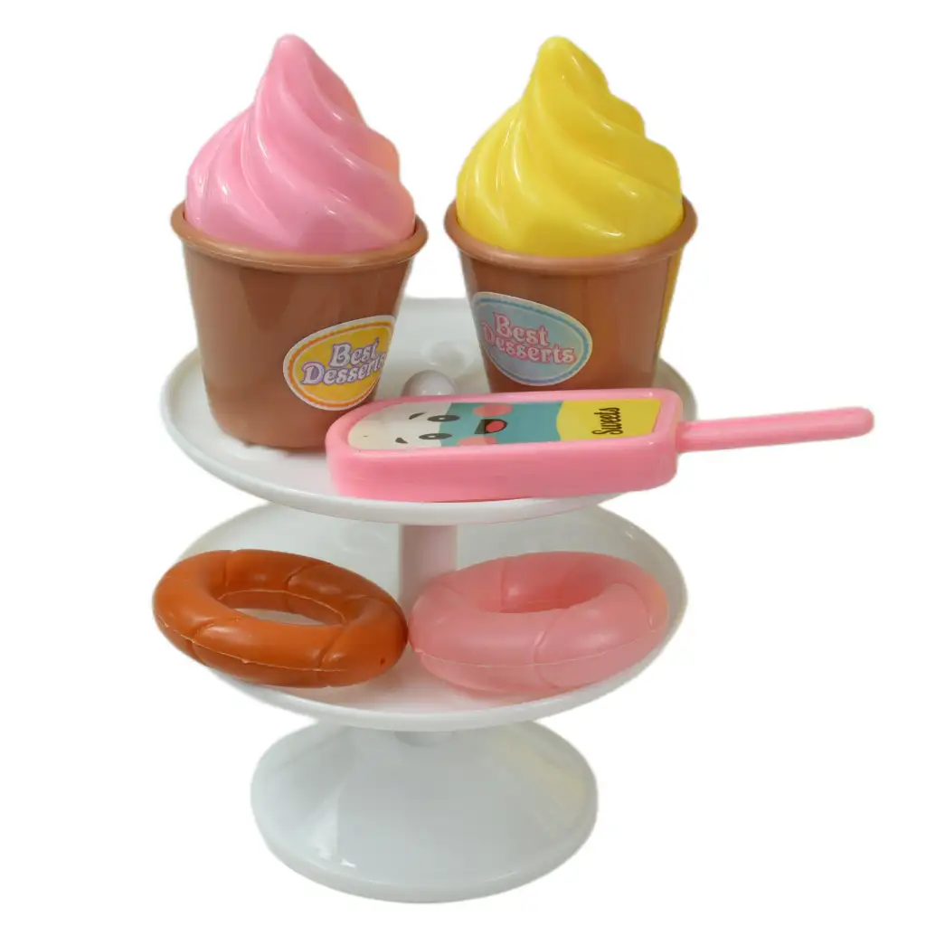 imagen de Coche de Turismo: Auto de postres con dulces y accesorios de 40cm 6