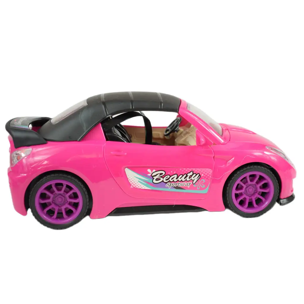 imagen de Coche Deportivo de Moda: Set de coche deportivo rosa con luz y sonido, helicóptero 8