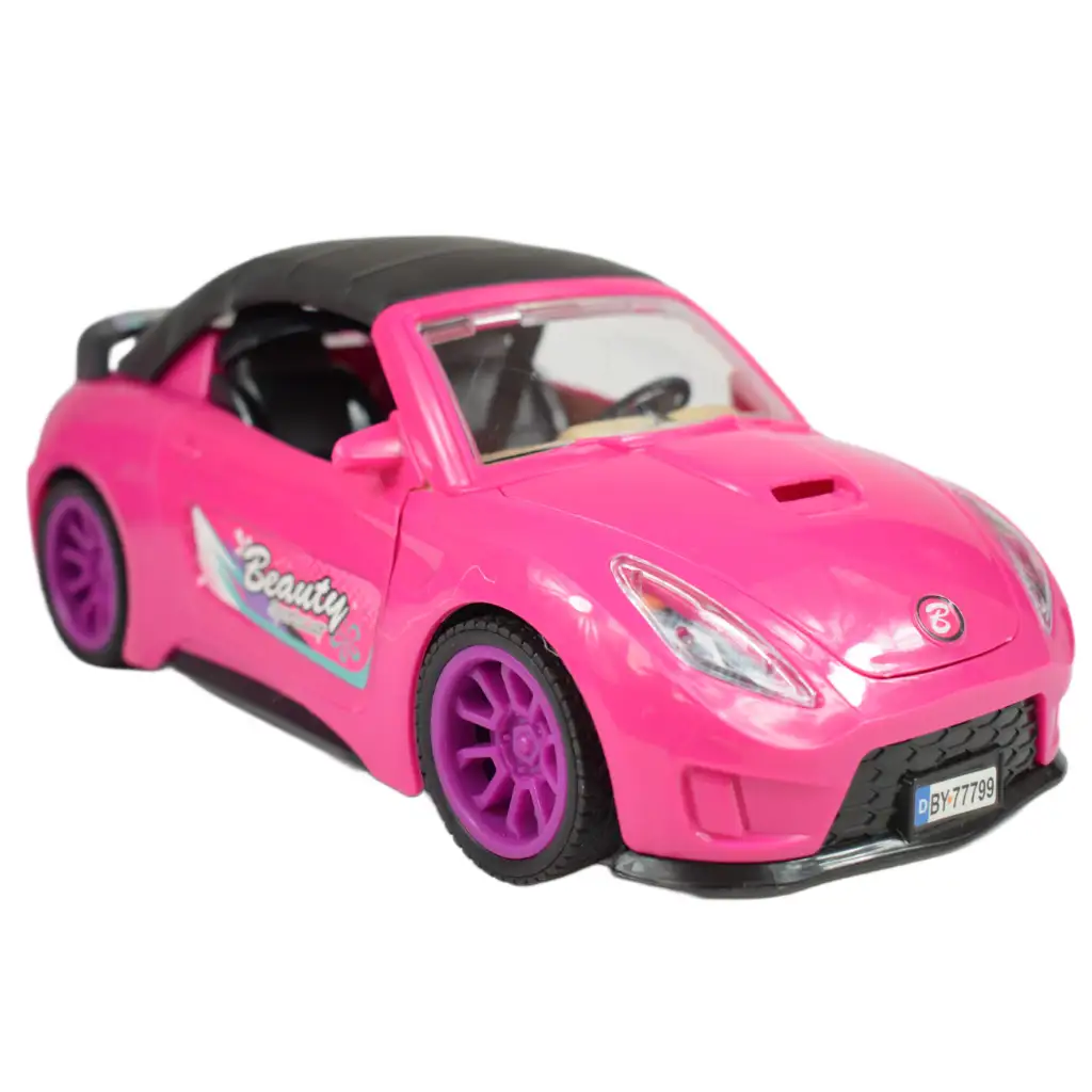 imagen de Coche Deportivo de Moda: Set de coche deportivo rosa con luz y sonido, helicóptero 9
