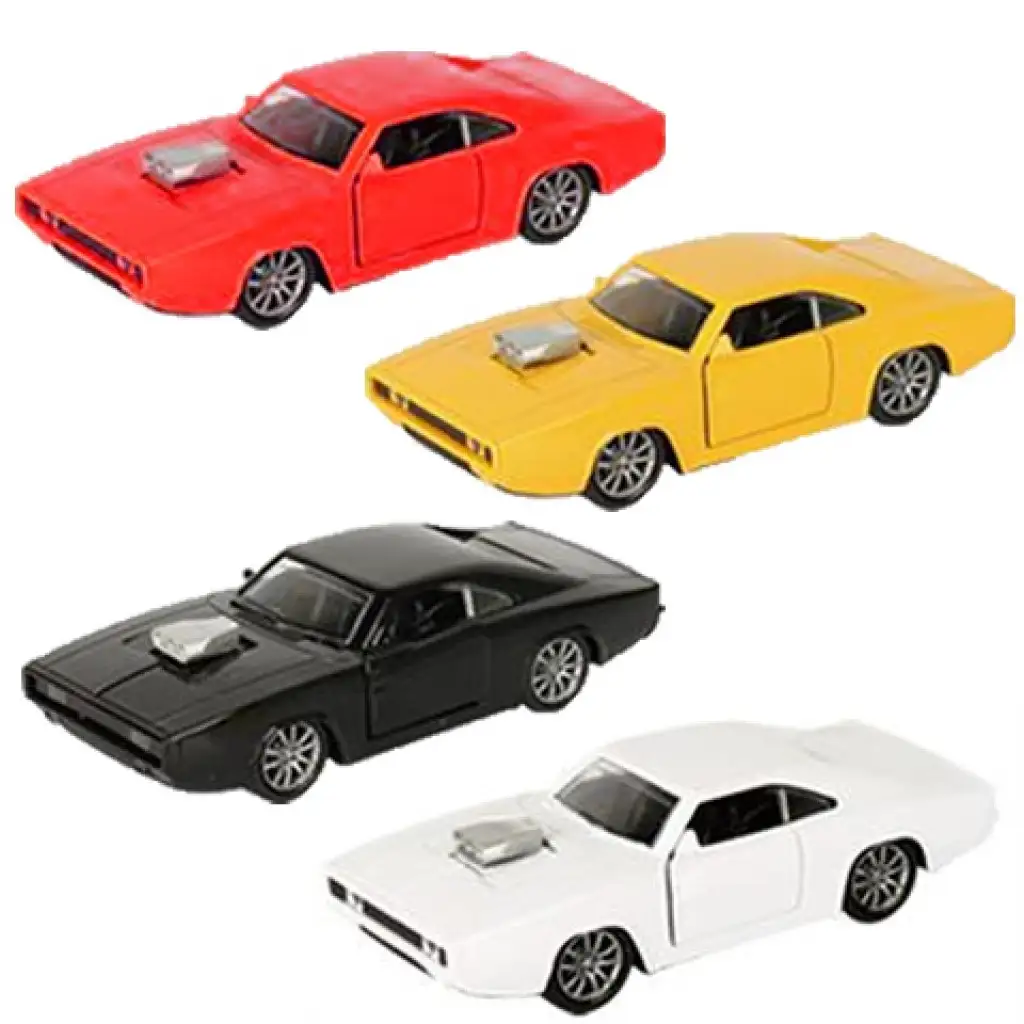 imagen de Coche pequeño Dodge Charger 500 a tracción trasera con luz y sonido 1/32 en varias versiones 1