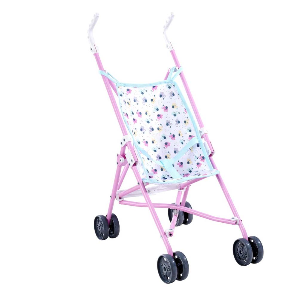 imagen de Cochecito de bebé rosa plegable - Simba Toys 1