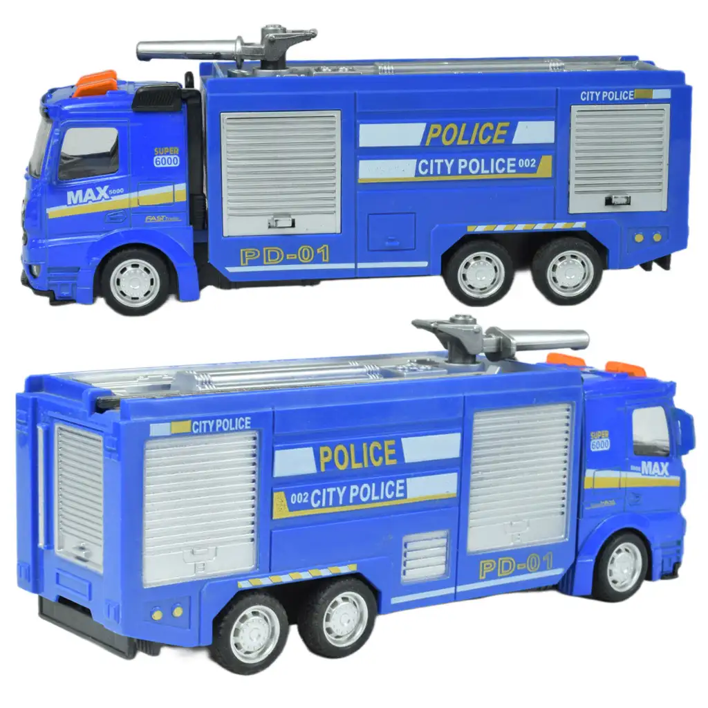 imagen de Coches de Policía: Camión policial de ruedas de lenticular en varias versiones 19cm 3