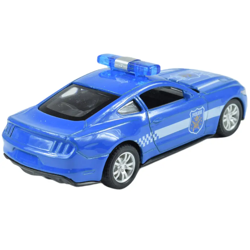 imagen de Coches de Policía: Coche de policía de metal con retroceso en varias versiones 11cm 1ud 3