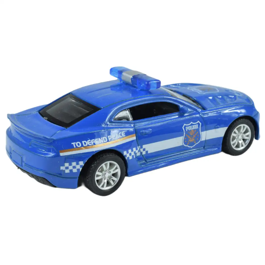 imagen de Coches de Policía: Coche de policía de metal con retroceso en varias versiones 11cm 1ud 5