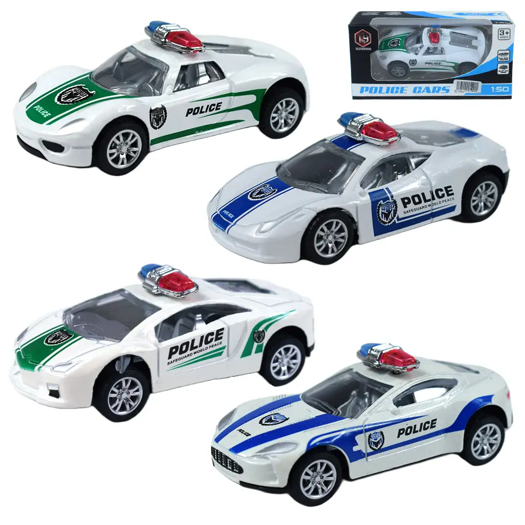 imagen de Coches de Policía: Set de coche de policía de metal en varias versiones 1/50 1ud 1