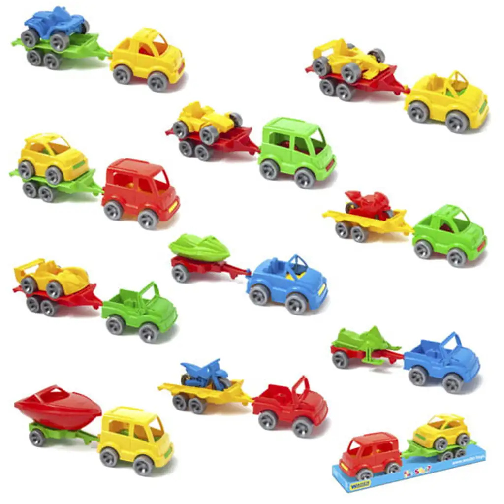 imagen de Coches Kid Cars con remolque - Wader 1
