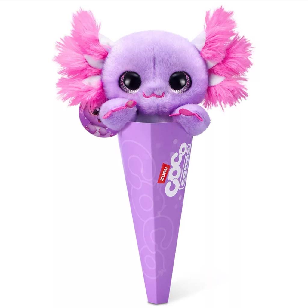 imagen de Coco Cones Originals Pebbles axolotl figura de peluche 1. serie - Zuru 1